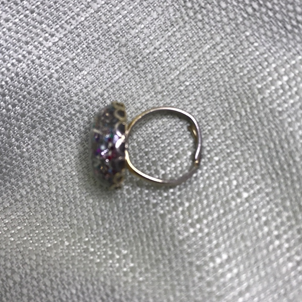 Adjustable Multicolored Funky Ring - image 8